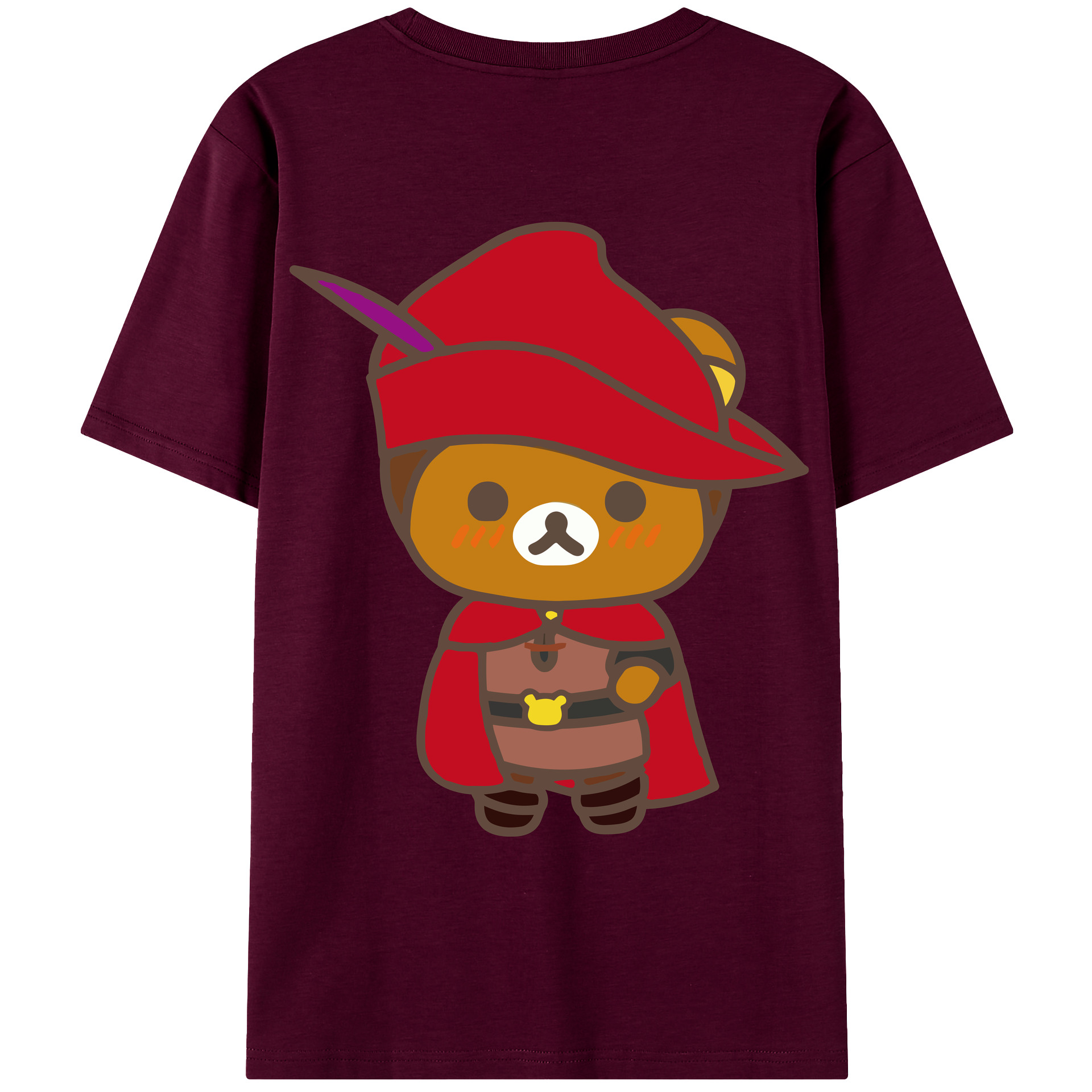 （画像用） リラックマ リラックマ キイロイトリ Rilakkuma Korilakkuma Kiiroitori レディース半袖Tシャツ(バックプリント)